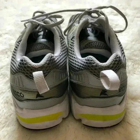 Ecco Silver/Yellow Sneakers Sz 44  EU 10-10.5 US - Picture 12 of 16